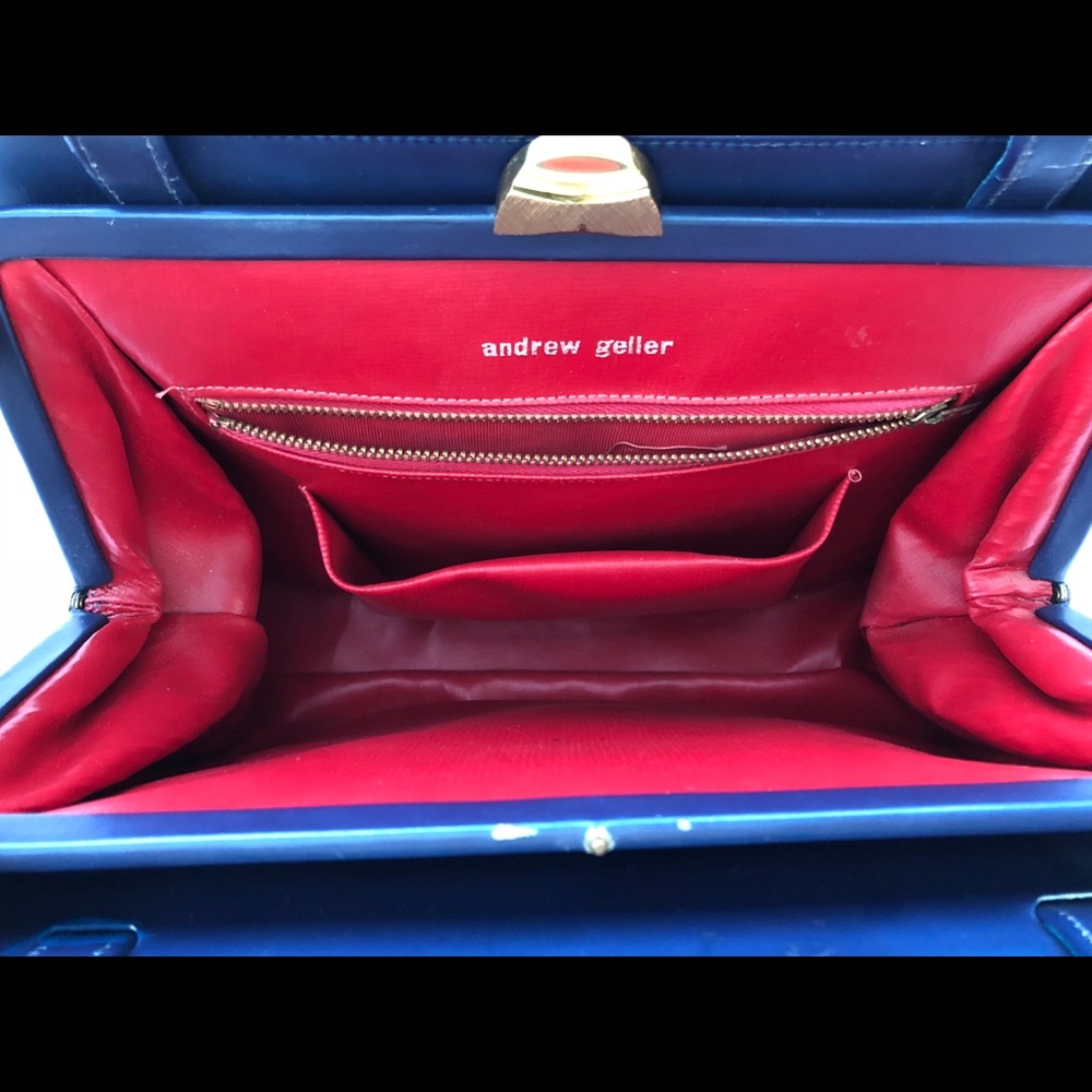 SOLD! Andrew Geller Alligator Leather Handbag - Picture 7 of 8